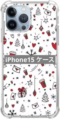 未使用✨️iPhone15 ケース クリスマス ツリー 雪の結晶