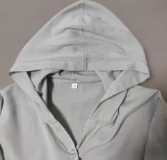 フード付きブルゾン　フード付きブラウス　羽織り　綿ポリ