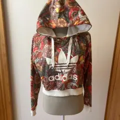 adidas レディース パーカー ボタニカル柄 LL￼￼