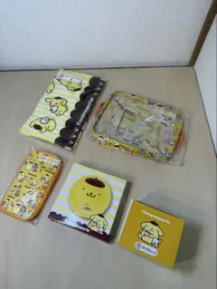 ポムポムプリン　当たりくじ5点セット