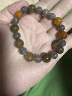 天然石　ドラゴンアゲートデザインブレスレット
