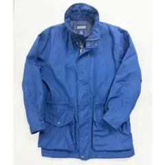 Lands’ End 中綿ブルー ナイロンジャケット M メンズ