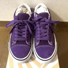 【新品】VISION 紫 パープル スエード スニーカー 23cm