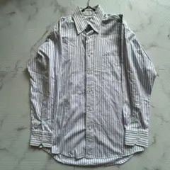 ✨美品✨ランバンコレクション長袖シャツ 青白M相当 hn139