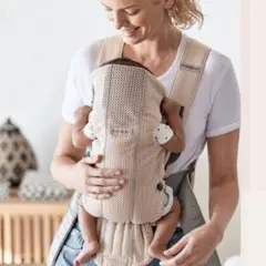 【美品】BABYBJÖRN MINI 抱っこ紐 パーリーピンク メッシュ