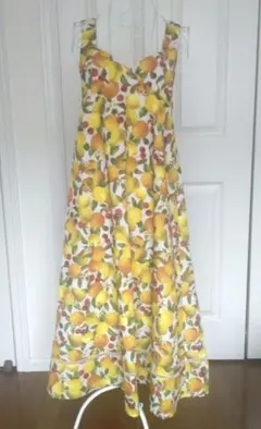 フルーツ柄ワンピース　グレースコンチネンタル　銀座マギー　スーパービューティー