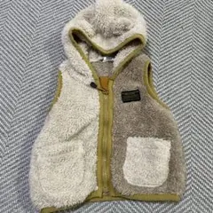 BREEZE くまフード付きベビーベスト 80