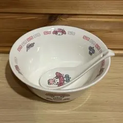 マイメロディ ラーメンどんぶり チャーハン皿 れんげセット - メルカリ