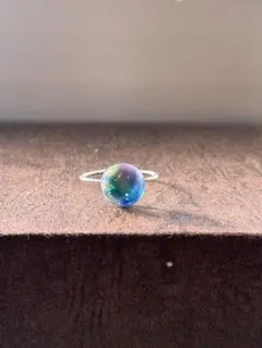 【匿名配送】ハンドメイド リング 指輪 グラデーション　シルバー