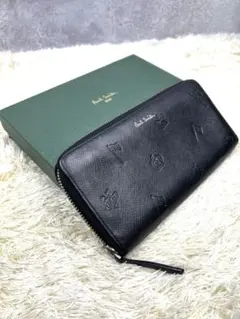 【超美品】ポールスミス　ポールドローイング　長財布　フルジップ