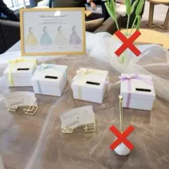 結婚式　ドレス色当てクイズ　投票箱