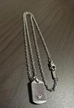 EMPORIO ARMANIシルバードッグタグネックレス