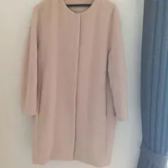 ノーカラーコートアイボリー