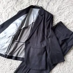 極美品　タカキュー　ビジネス　パンツスーツ　セットアップ　グレンチェック　L/Mのサムネイル