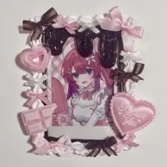 ♡ ホイップデコ トレカケース 量産型 ピンク リボン バレンタイン b8 ♡