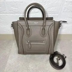 CELINE（旧ロゴ） セリーヌ ラゲージ ナノショッパー スリ
