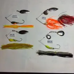 スピナーーベイト/チャターベイト　新品7個と中古品1個のセット Yahoo!オークション -「スピナーベイト セット」の落札相場