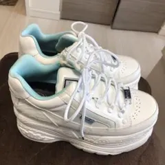 美品　ヨースケ厚底ホワイトスニーカー