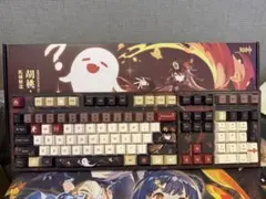 リンバスカンパニー 133ピース キーキャップ&面ファスナーデスクマット
