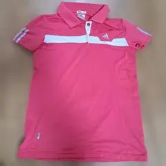 adidas CLIMALITE ポロシャツ ピンク レディース Lのサムネイル