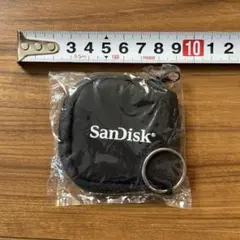 SanDisk SDカードケース 黒 キーホルダー付き