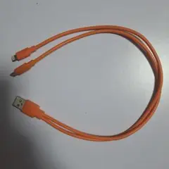 オレンジ USB充電ケーブル ビームス　BEAMS
