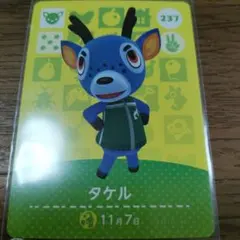 あつまれどうぶつの森　amiiboカード　タケル