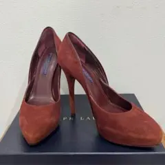 Ralph Lauren バーガンディ スエード パンプスのサムネイル