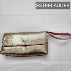 エスティローダー　ノベルティ　ゴールド　ポーチ　バッグ　スパンコール