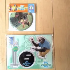 ​【非売品】ズートピア2 Happyくじ フラッシュ アクスタ＆ニブルズ缶ミラー