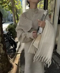 ニット/セーター willfully 2piece maxi knit op willfully 2piece maxi knit op ivory - メルカリ