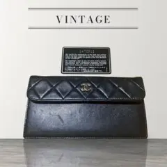 シャネル マイクロマトラッセ 長財布 美品 黒 ピンク 13番台 - メルカリ