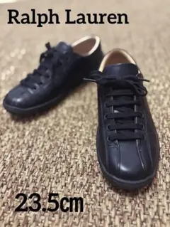 Ralph Lauren ラルフローレン レザースニーカー 23.5 黒のサムネイル