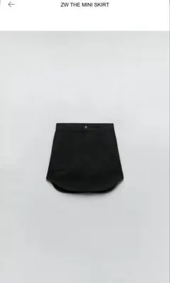 ZARA ザラ　ZW THE MINI SKIRT ブラックミニスカート