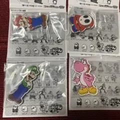 スーパーマリオ　キャラマグネッツ4個セット