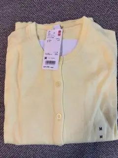 【新品】ユニクロUVカットスーピマコットンクルーネックカーディガン