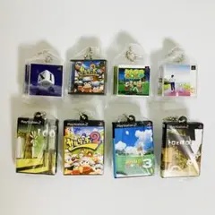 PlayStation ゲームパッケージ ミニチュアチャーム 8種セット