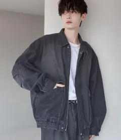 ミリタリーデザイン12オンスデニムショートブルゾン