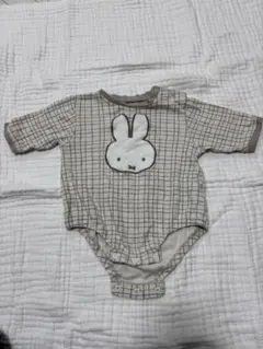 ミッフィー プリントロンパース 70cm チェック