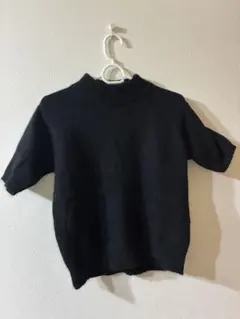 ハイネック 半袖 ニット