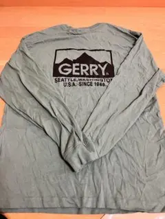 GERRY 長袖カットソー バックプリント カーキのサムネイル