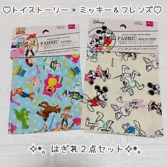 はぎれ ✿ トイ・ストーリー ▪️ ミッキー＆フレンズ ♡ ２点セット ✧︎*。