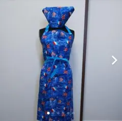 子供エプロン　三角巾セット　ハンドメイド