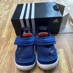 美品★ adidas 青 メッシュ サンダル