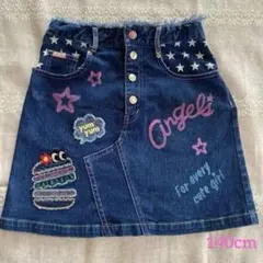 ANGEL BLUE デニムスカート　140cm