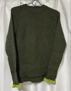 Unitage MIX配色リブニット グリーン/Free