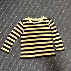 無印良品　ストライプ 長袖カットソー 120