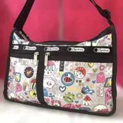 『美品』LeSportsac カラフルデラックスエブリデイショルダーバッグ