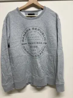 BANANA REPUBLIC グレー トレーナー Lサイズ