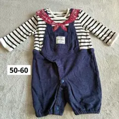 ロンパース　カバーオール　長袖　春　50-60cm 新生児